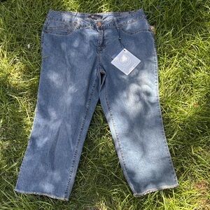A3 Denim High Rise Crop Jeans Size 14